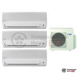 Мульти сплит-система Daikin 3MXS52E/FTXB25B/FTXB25B/FTXB35B