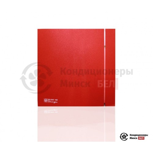  Вентилятор для ванной Soler & Palau SILENT 100 CRZ DESIGN 4C RED в Минске